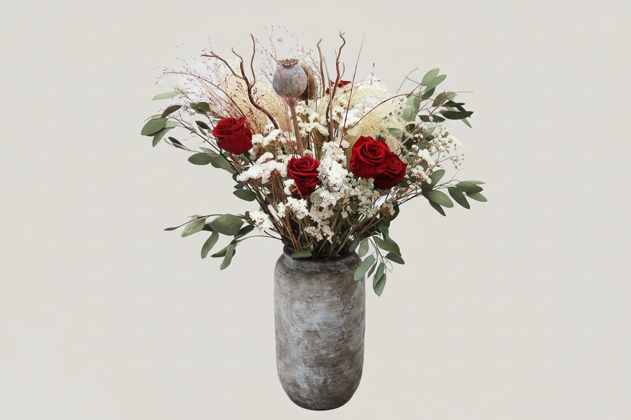 The Wild Rose Luxe dried bouquet