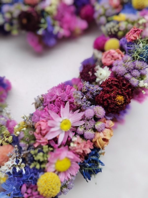 dried flower wreath made in ireland