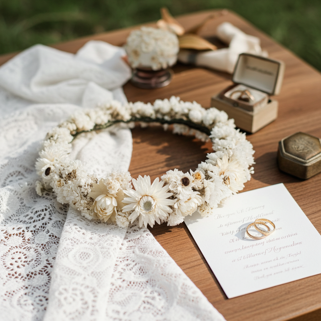 Dried both flower crown Ireland by flowers on four acres