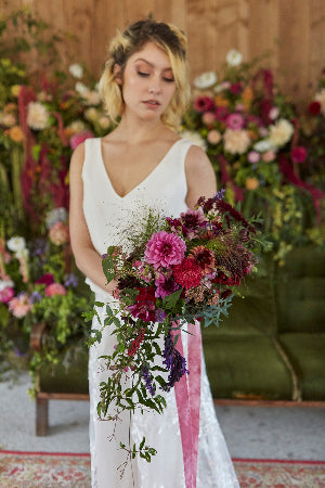 Fresh flower bouquet created by Flowers on Four Acres 
