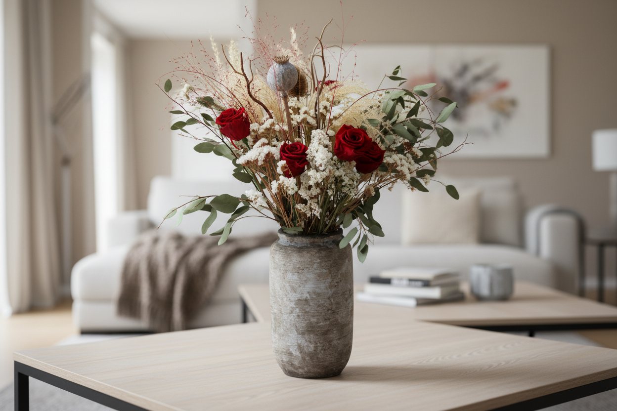 The Wild Rose Luxe dried bouquet