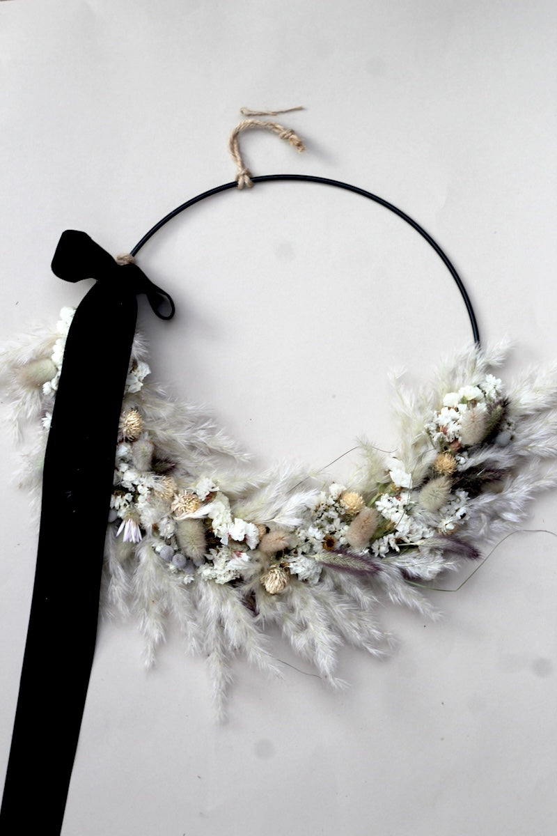 The 'Angie' dried flower wreath