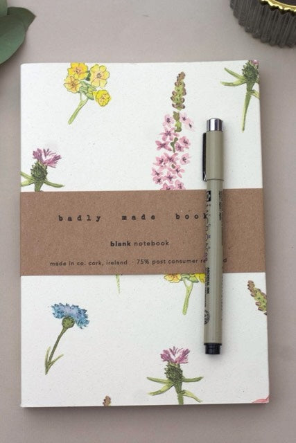 Eco friendly Flower/Floral notebook (lined)