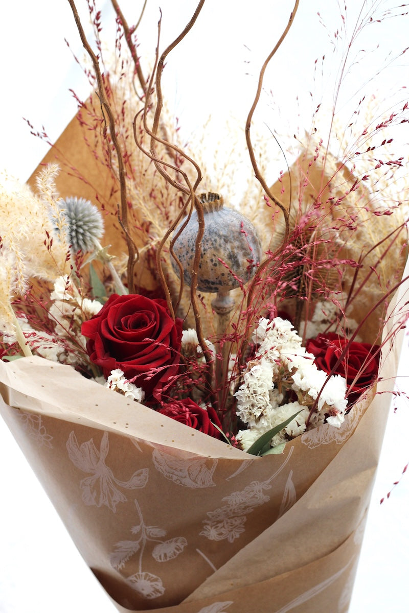 The Wild Rose Luxe dried bouquet